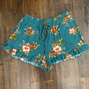 flowy ae shorts with ruffle